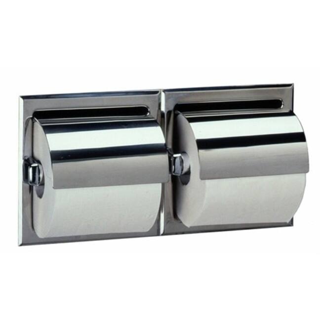 Bobrick Recessed Dual Roll Toilet Tissue Dispenser