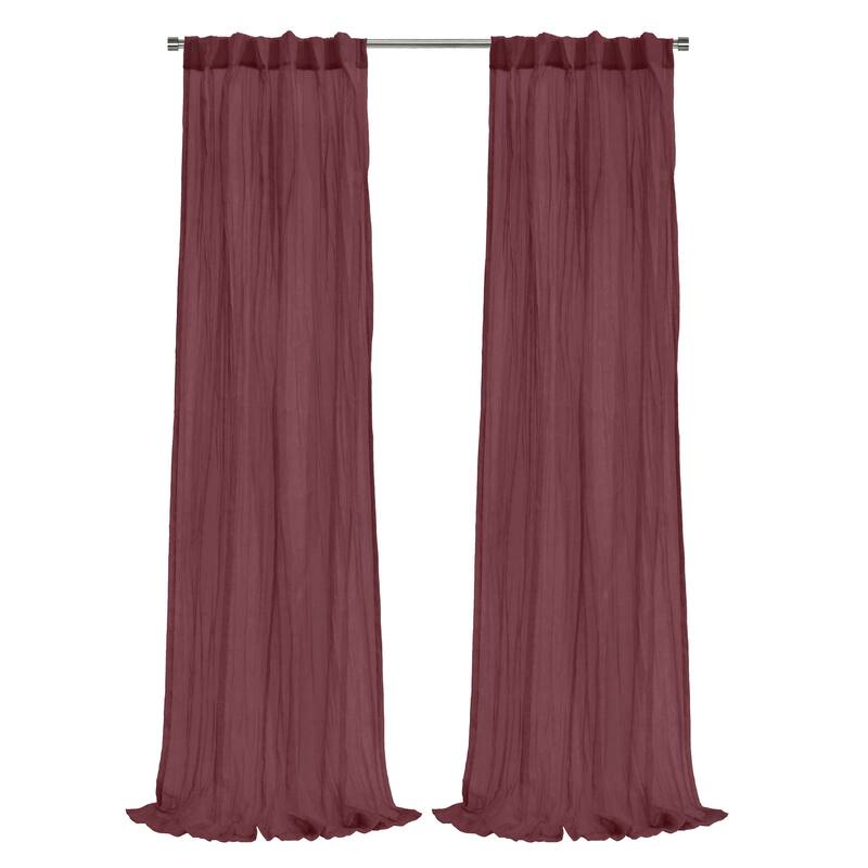 Paloma Sheer Dual Header Curtain Panel