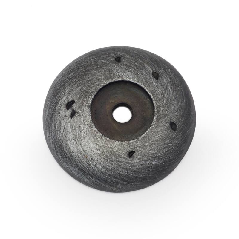 RK International 1-9/16 Inch Diameter Round Knob Backplate - Distressed Nickel