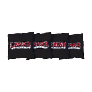 Lamar Cardinals Black Cornhole Bags