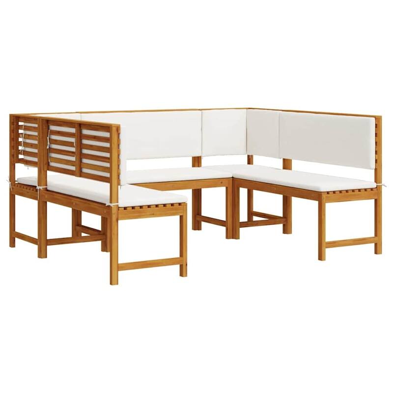 vidaXL Garden Bench Set Brown solid acacia wood - 20 x 35 x 30