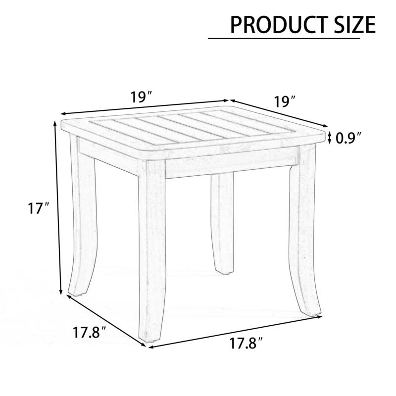 Outdoor Teak Wood Table for Patio and Garden