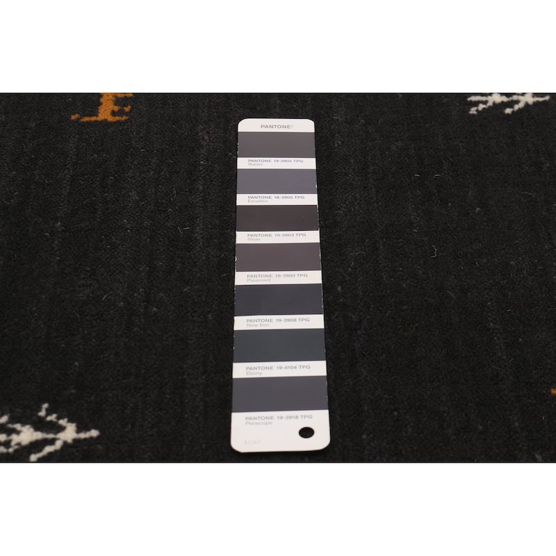 Kashkuli Gabbeh Grey Rug 2'7" x 11'5" - 2'7 x 11'5