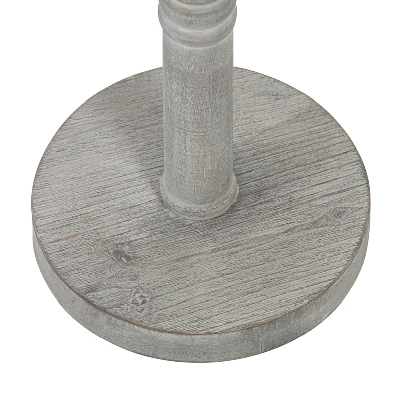 Kate and Laurel Bellport Pedestal End Table - 10x10x22