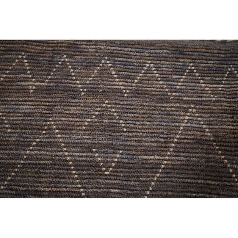 Trellis Moroccan Oriental Area Rug Handmade Wool Carpet - 7'10"x 12'9"