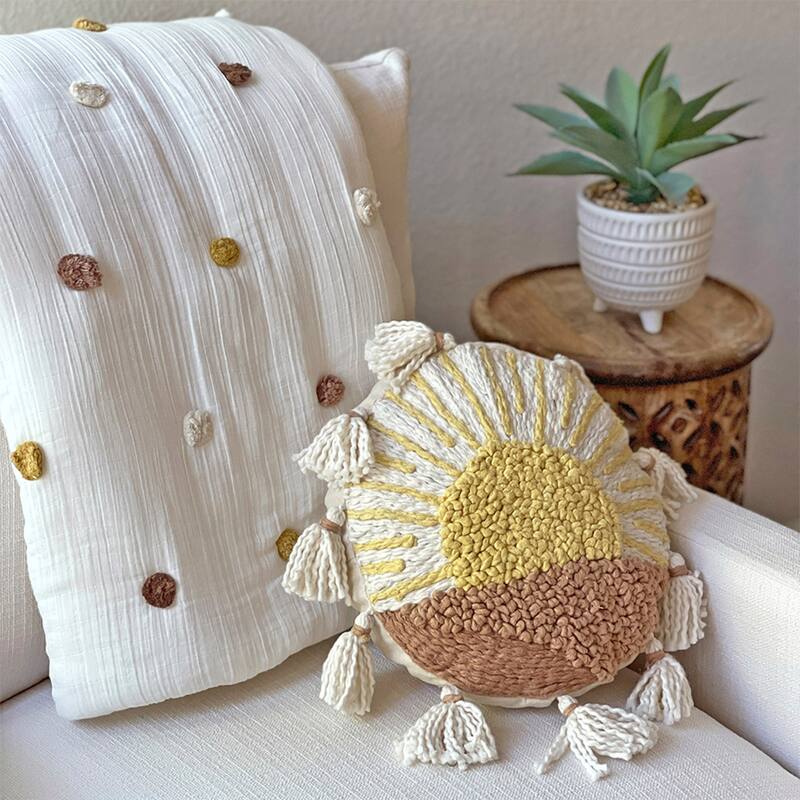 Crane Baby Decorative Quilted Pillow Ezra