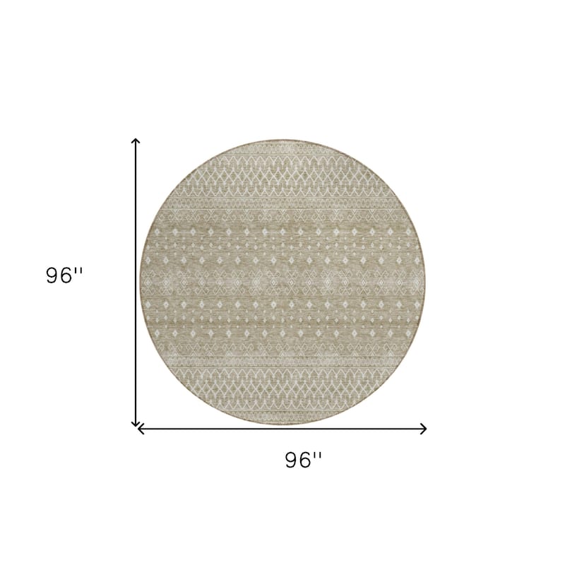 HomeRoots Tribal Transitional Rectangle Outdoor Rug