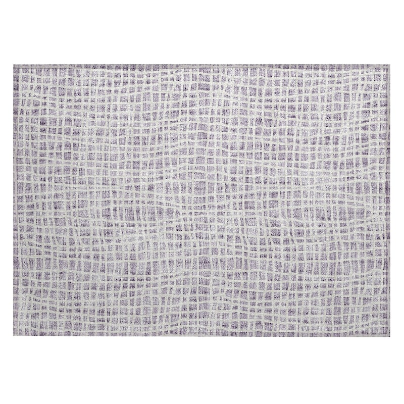 Machine Washable Indoor/ Outdoor Chantille Abstract Modern Rug