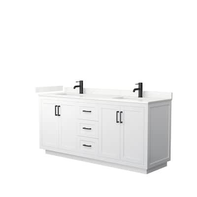 Miranda 72-inch Double Vanity, Quartz Top