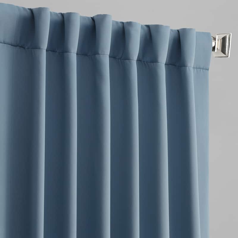 Exclusive Fabrics Room Darkening 120-inch Curtain Panel Pair (2 Panels)