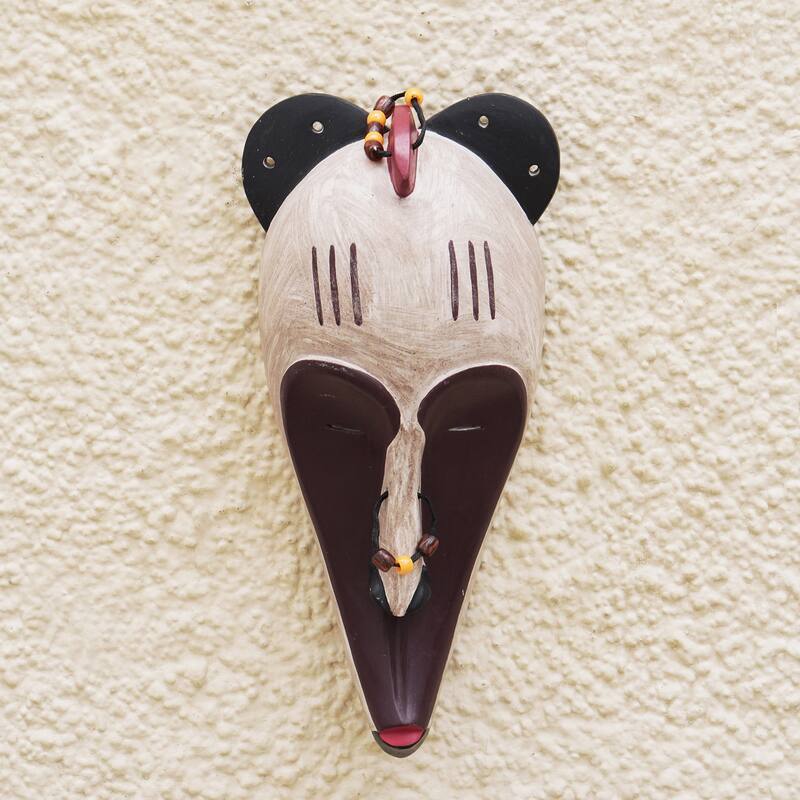 Novica Handmade Fang Inspiration African Wood Mask