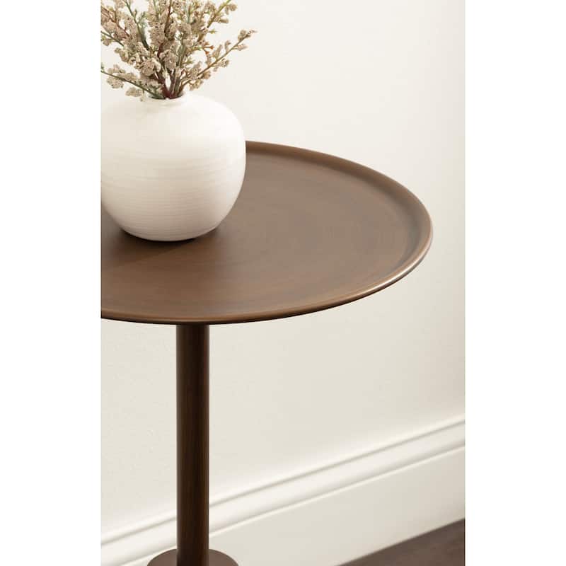 Kate and Laurel Sitara Round Side Table - 14x14x24