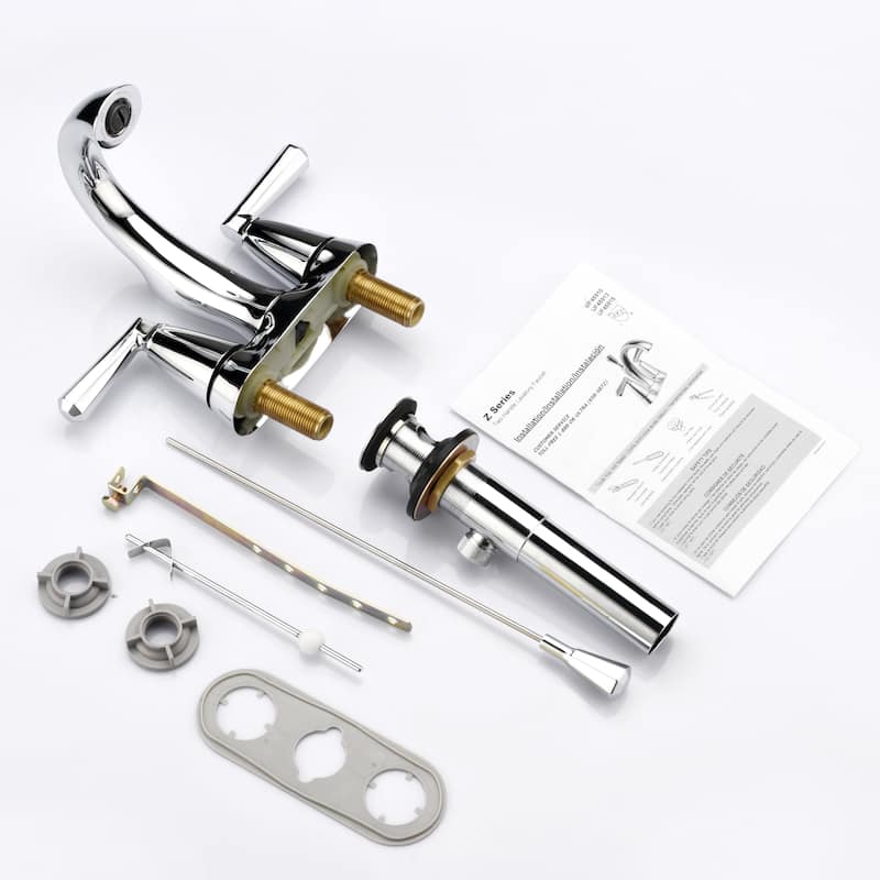 Ultra Faucets Z Collection Two-Handle 4" Centerset Lavatory Faucet