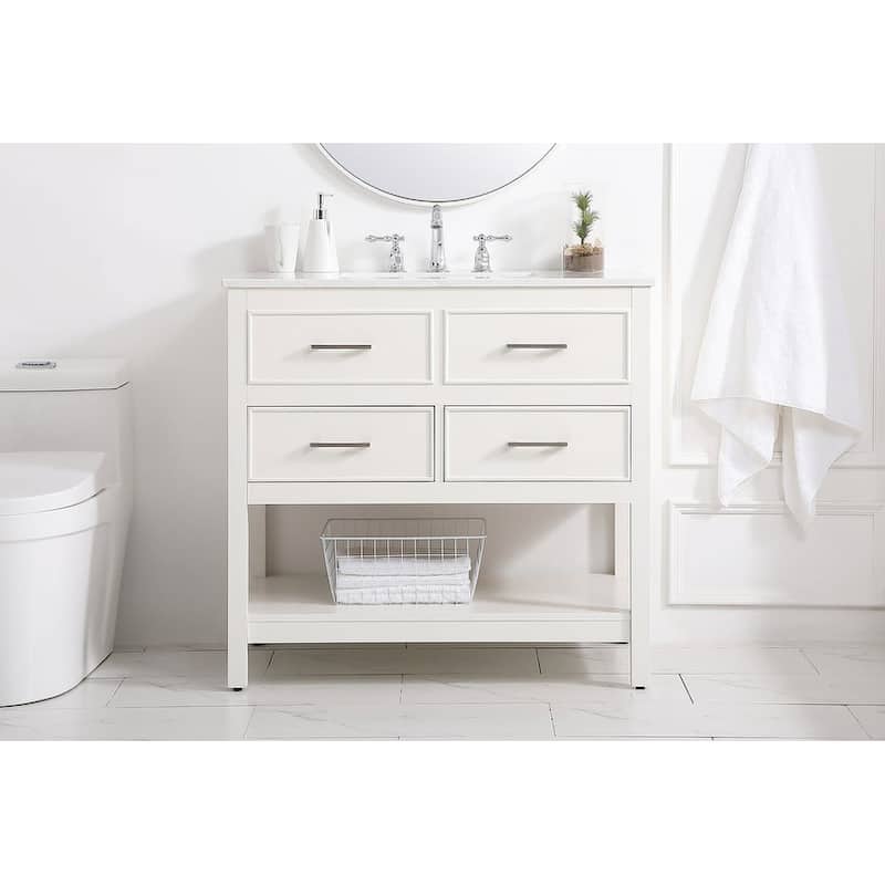 Elegant Lighting VF19036 Sinclaire 36" Free Standing Single Basin