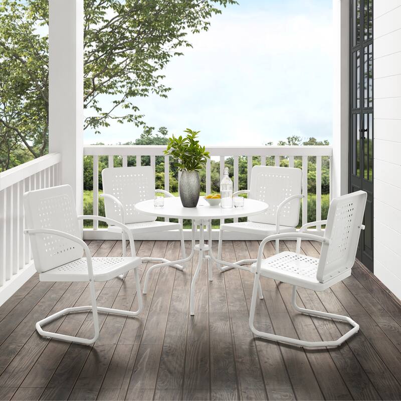 Crosley Bates Steel Outdoor 5-piece Dining Set - 101 W x 101 D x 31 H