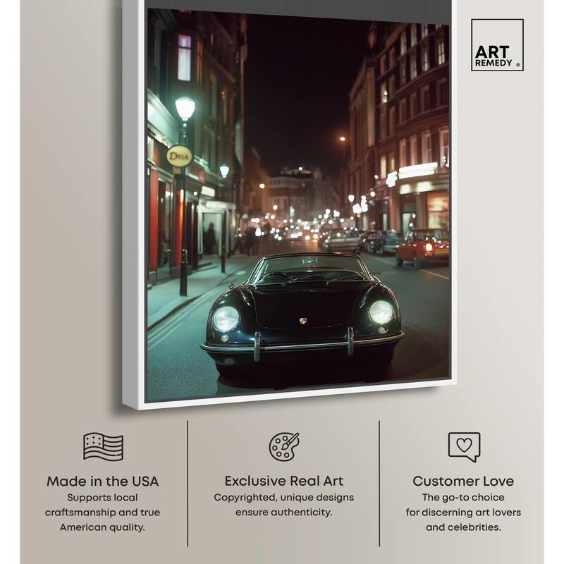 Night Roadster Canvas by Art Remedy