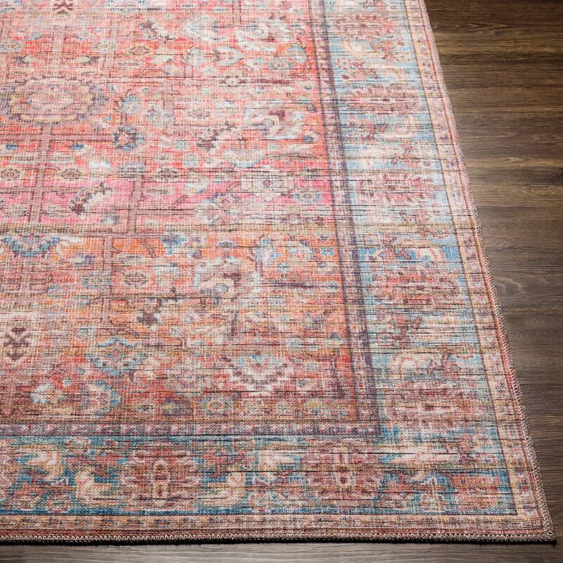 Livabliss Seema Traditional Medallion Machine Washable Area Rug