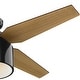 preview thumbnail 6 of 19, Hunter 52" Cranbrook Ceiling Fan with LED Light Kit and Remote - Mid-Century Modern, Low-Profile