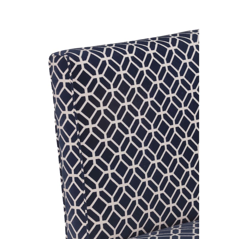 Indoor Upholstered Geometric Slipper Accent Chair