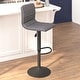preview thumbnail 12 of 111, Modern Vinyl Stitch Back Adjustable Height Barstool - 16"W x 19"D x 35" - 44"H