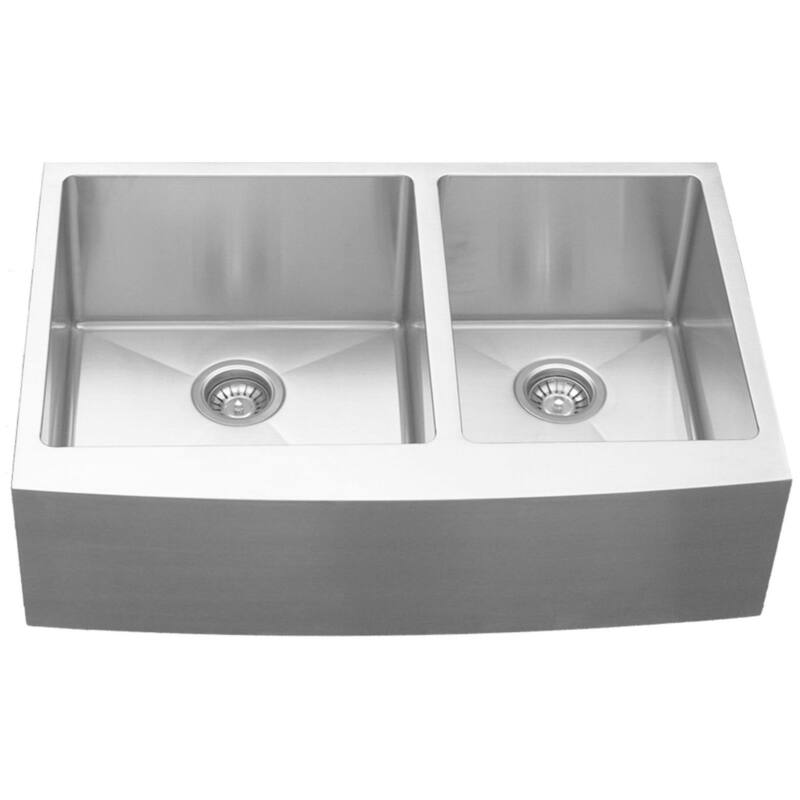Karran USA EL-86-PK1 Elite 33" Farmhouse Double Basin Stainless Steel