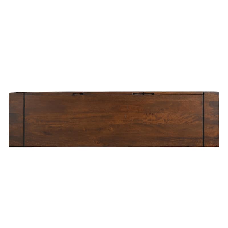 Quinn Contemporary Hardwood Storage Sideboard by Sevita - 70" W x 18" D x 34" H