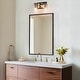 preview thumbnail 21 of 26, 2/3/4-Light Modern Black Gold Bathroom Vanity Lights Seeded Glass Wall Sconces