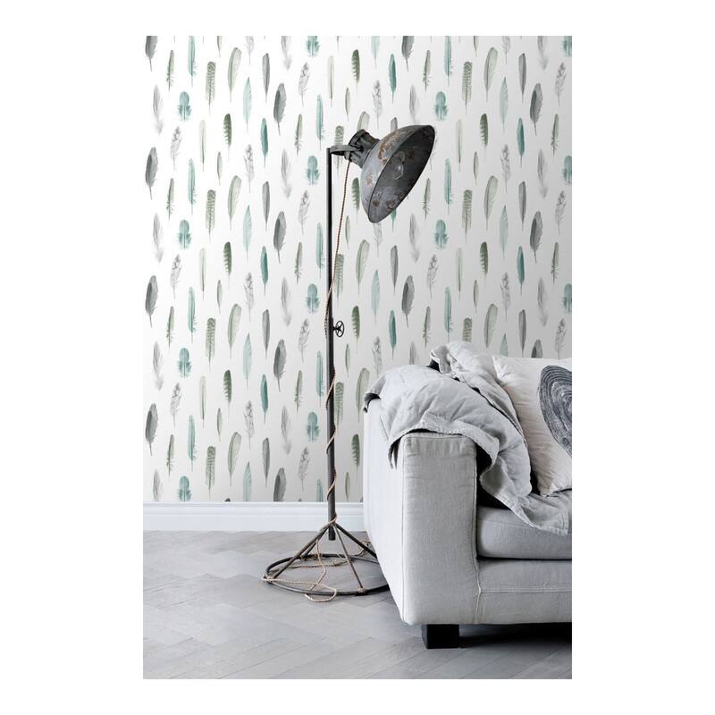 ESTA Home Nala Multicolor Feathers Wallpaper - 20.5 x 396 x 0.025