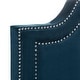 preview thumbnail 8 of 7, SAFAVIEH Theron Velvet Home Accent, Navy, Traditional