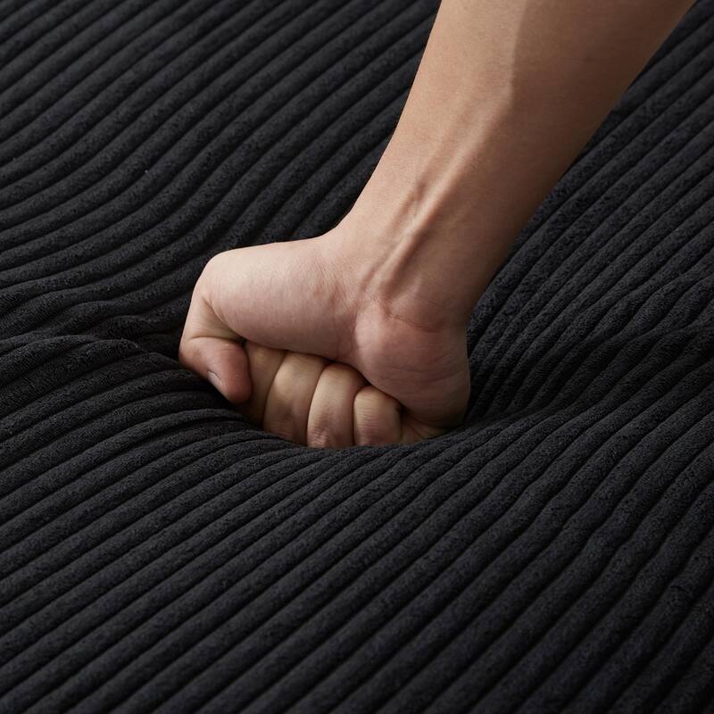 Corduroy Sofa Bed with USB Port