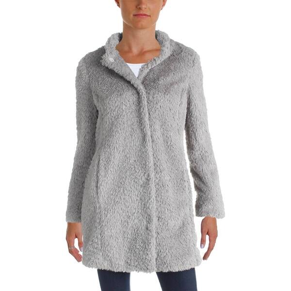 Shop Kenneth Cole New York Womens Faux Fur Coat Winter Jacket