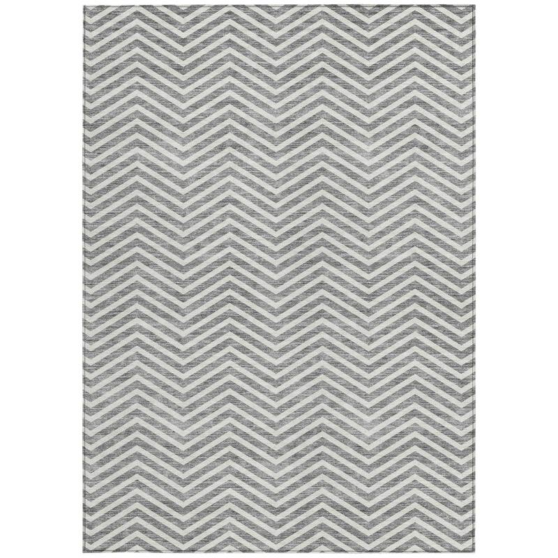 HomeRoots Chevron Transitional Rectangle Outdoor Rug