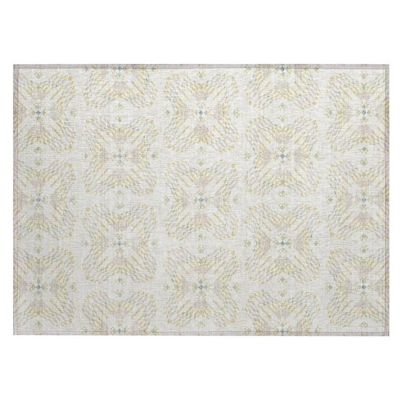 Machine Washable Indoor/ Outdoor Modern Frontenac Chantille Rug