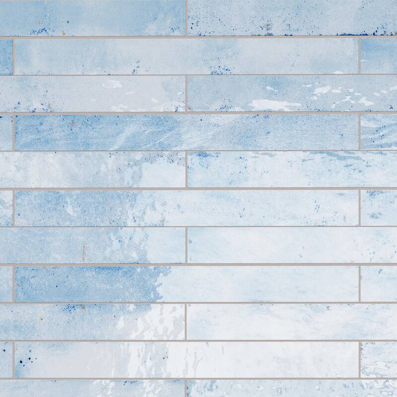 Merola Tile Scottsdale Sky 1-7/8" x 17-3/4" Porcelain Floor and Wall Tile