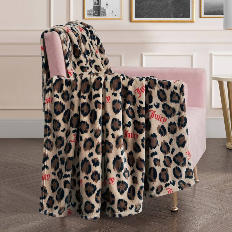 Juicy Couture 60"x70" Plush Throw Blankets