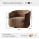 preview thumbnail 56 of 67, HULALA HOME Gema Modern Swivel Chenille Ergonomic Barrel Accent Chair with Solid Wood Legs Set of 2