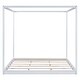 preview thumbnail 19 of 17, Durable King Canopy Platform Bed with Customizable Curtain Options, Natural