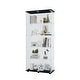 preview thumbnail 41 of 165, Glass Display Cabinet with Doors & Locks, Acrylic Shelves, Floor Standing Storage Showcase for Home or Office