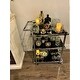 Strick & Bolton Ariana Chrome Finish Metal Bar Cart