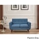preview thumbnail 7 of 5, Grace Rainbeau Linen Upholstered Tufted Mid-century Loveseat Payne's Grey