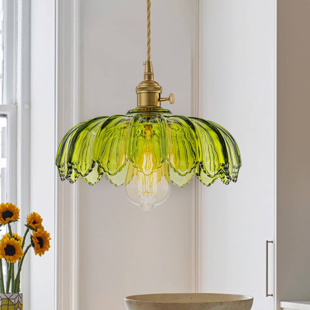 10'' Wide Flower Pendant Light for Kitchen Island