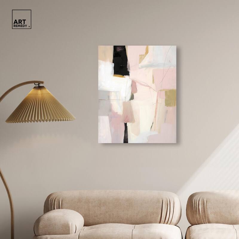 Pistachio Pink I Canvas by Art Remedy, Gallery Wrapped
