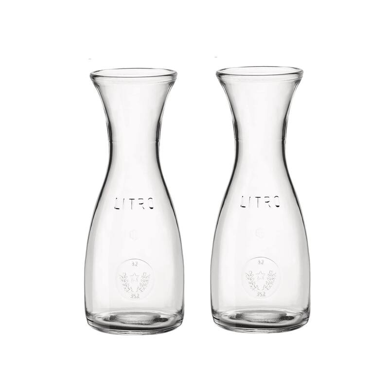 Bormioli Rocco Set of 2 Misura PZ Carafes - 8.5 oz