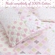 preview thumbnail 2 of 4, Cozy Line Pink Heart Floral Dot Giraffe Medallion Cotton Patchwork Reversible Quilt Bedding Set