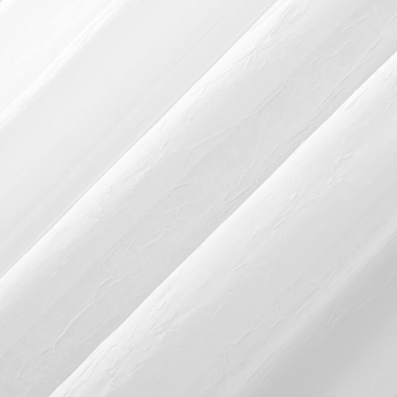 No. 918 Erica Sheer Crushed Voile Single Curtain Panel, Single Panel