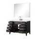 preview thumbnail 10 of 38, Lexora Laurel Bath Vanity, Carrara Marble Top, Faucet Set, and Mirror