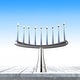 preview thumbnail 9 of 7, Nambe Menorah Silver - 12.5 inch x 7.5 inch