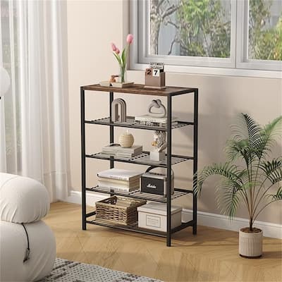 5-Tier Shoe Storage - 11.8"D x 23.32"W x 32.68"H
