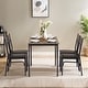 preview thumbnail 34 of 69, VECELO Modern 3/5-piece Dining Set Tempered Glass Top and Wood Top, Steel Dining Table and Chair Set of 2/4
