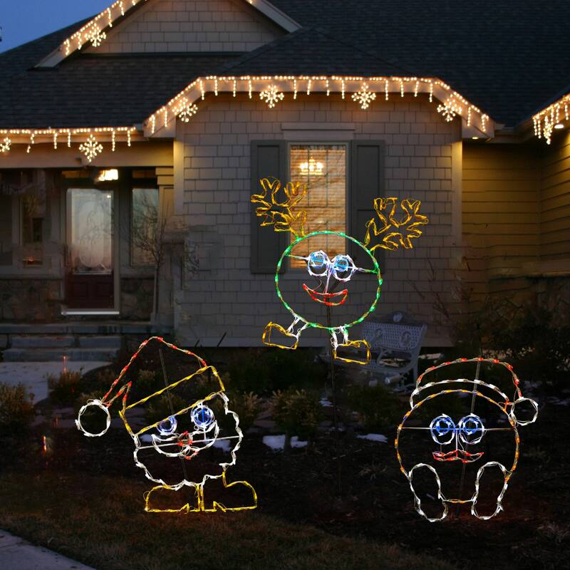 LED Lighted Santa with Boots Outdoor Christmas Decoration - 30" - Multi